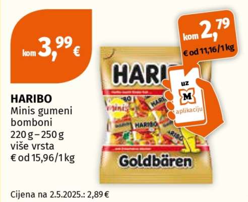 HARIBO Minis gumeni bomboni