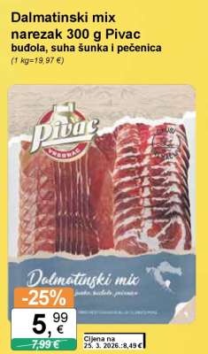 Dalmatinski mix narezak 300 g Pivac