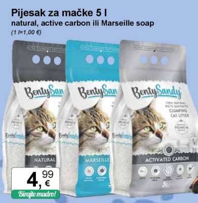 Pijesak za mačke 5 l