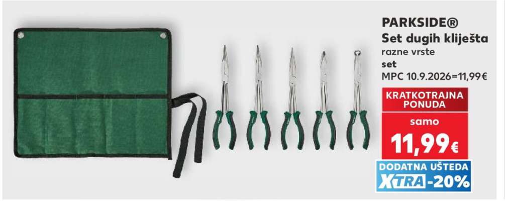 PARKSIDE® Set dugih kliješta
