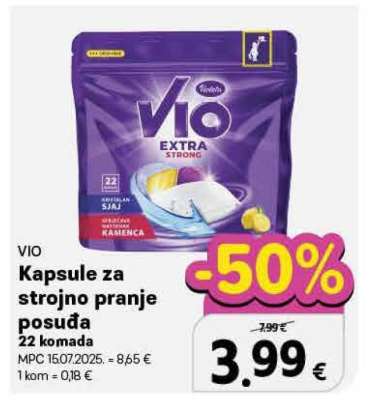 VIO Kapsule za strojno pranje posuđa