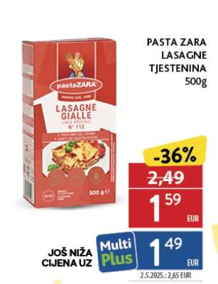 PASTA ZARA LASAGNE TJESTENINA 500g