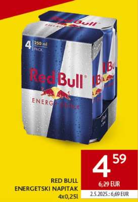 RED BULL energetski napitak 4x0,25l