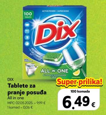 DIX Tablete za pranje posuđa