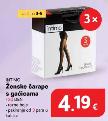 INTIMO Ženske čarape s gaćicama