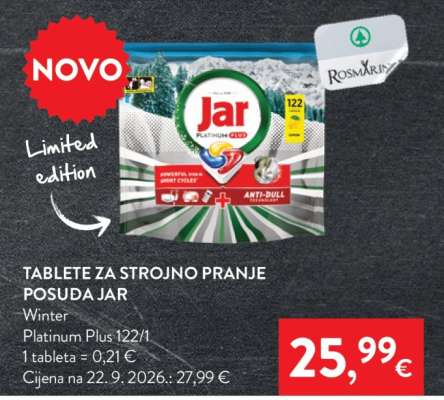 Tablete za strojno pranje posuđa Jar