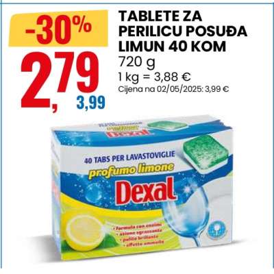 TABLETE ZA PERILICU POSUĐA LIMUN 40 KOM