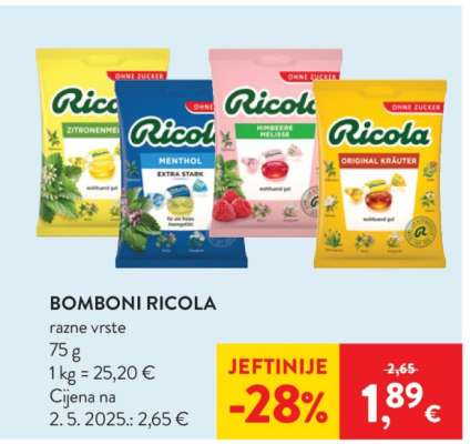 BOMBONI RICOLA