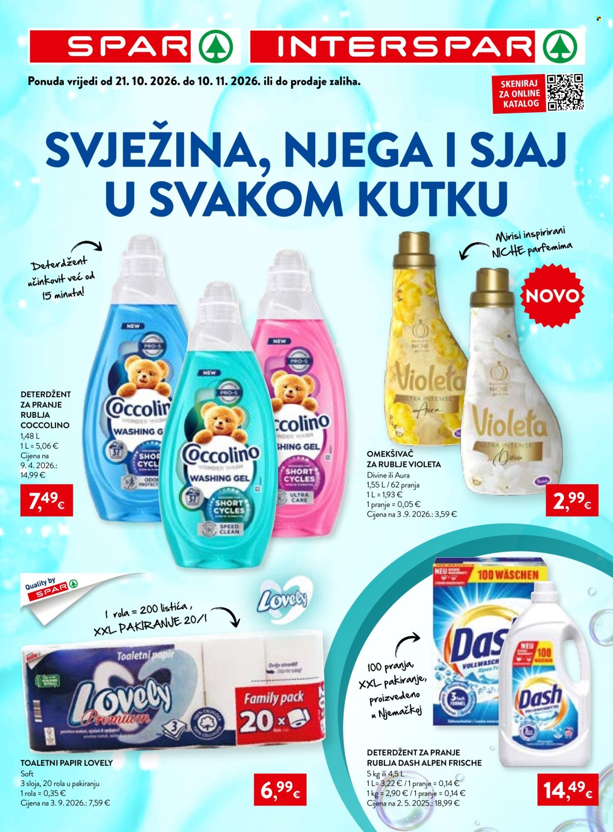 INTERSPAR katalog - 21.10.2026. - 10.11.2026. Stranica 1
