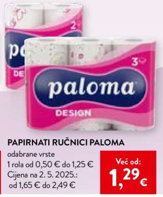 Papirnati ručnici Paloma