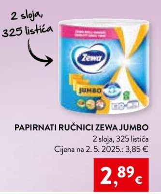 Papirnati ručnici Zewa jumbo